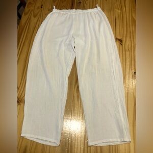 OH MY GAUZE! US Women’s  Size 3  Natural 100% Cotton Tapered Pants Pull On